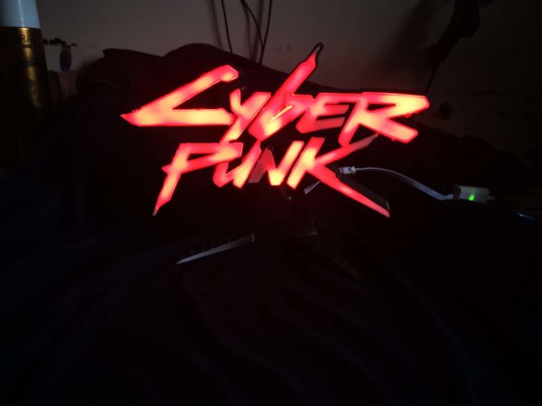Cyberpunk 2077 Logo - Optional RGB Lighting