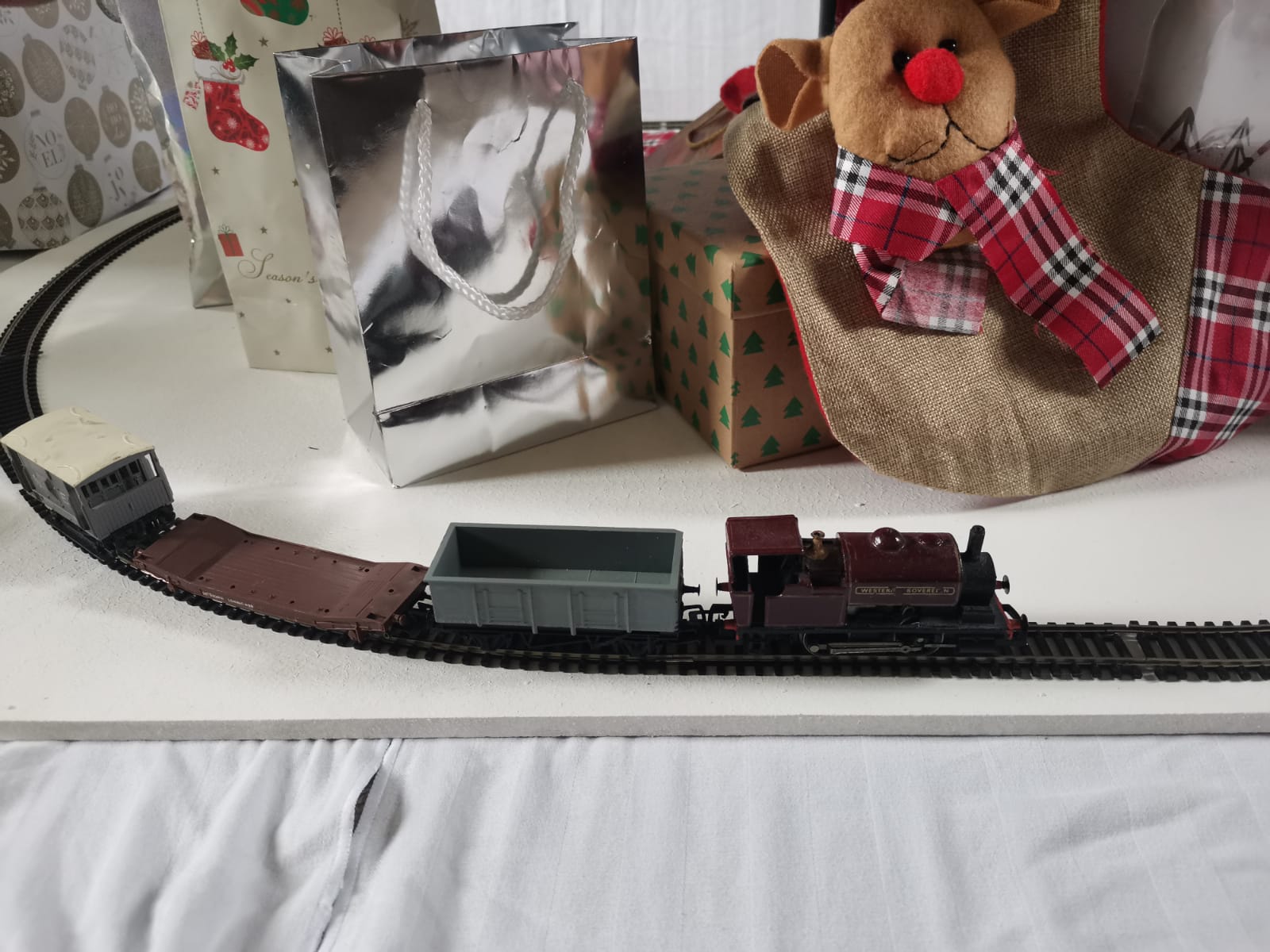 A model railway Christmas display that is in development by CMMME.