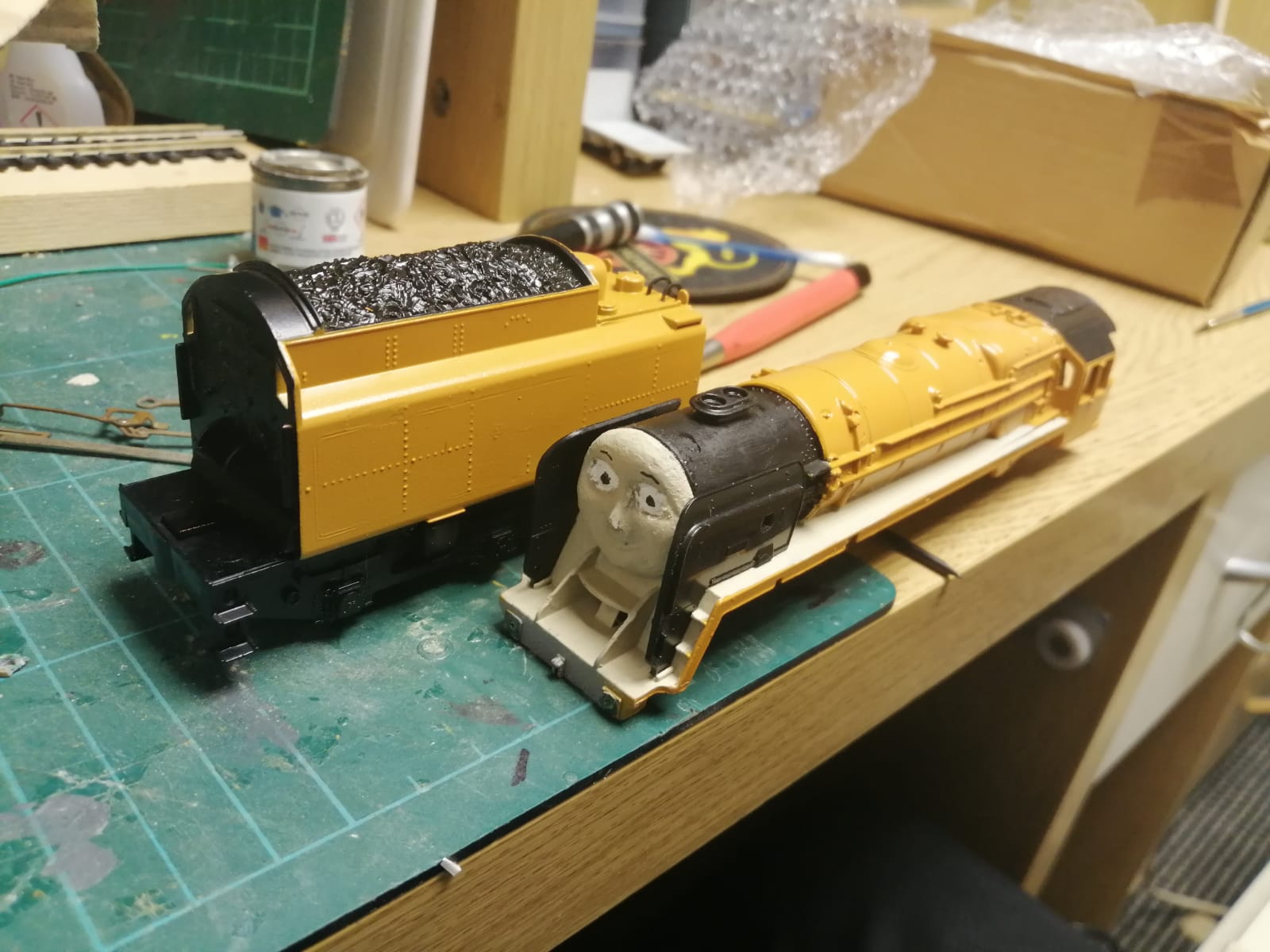 Custom model of Murdoch from Thomas the tank engine and friends.