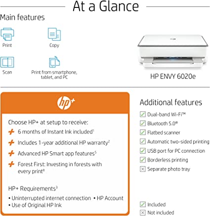 HP ENVY 6020e All-In-One Wireless Printer RRP 99.99 - CMMME