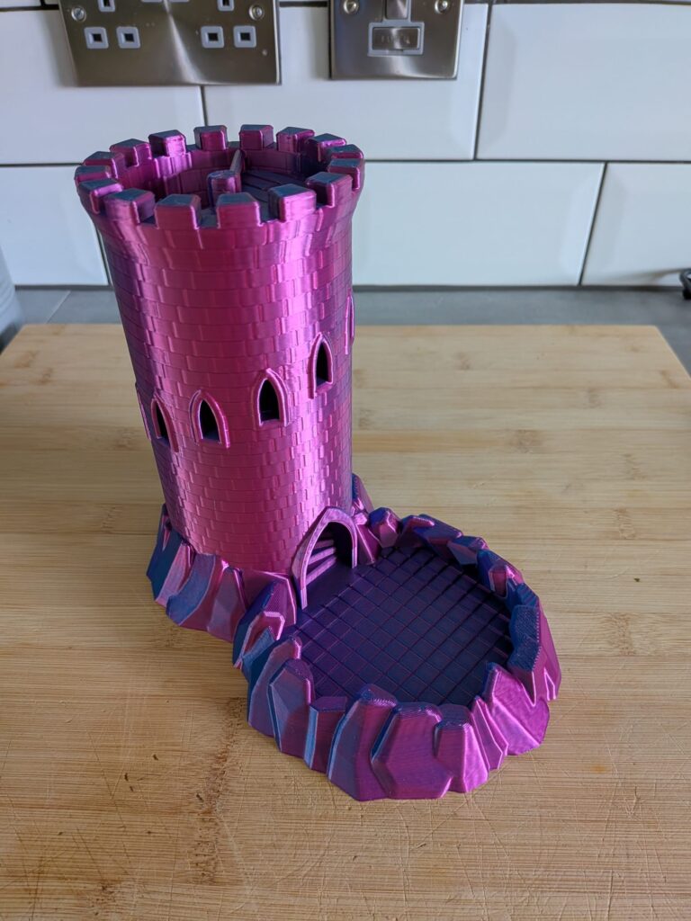Enchanting Castle Dice Tower - Roll in Style!